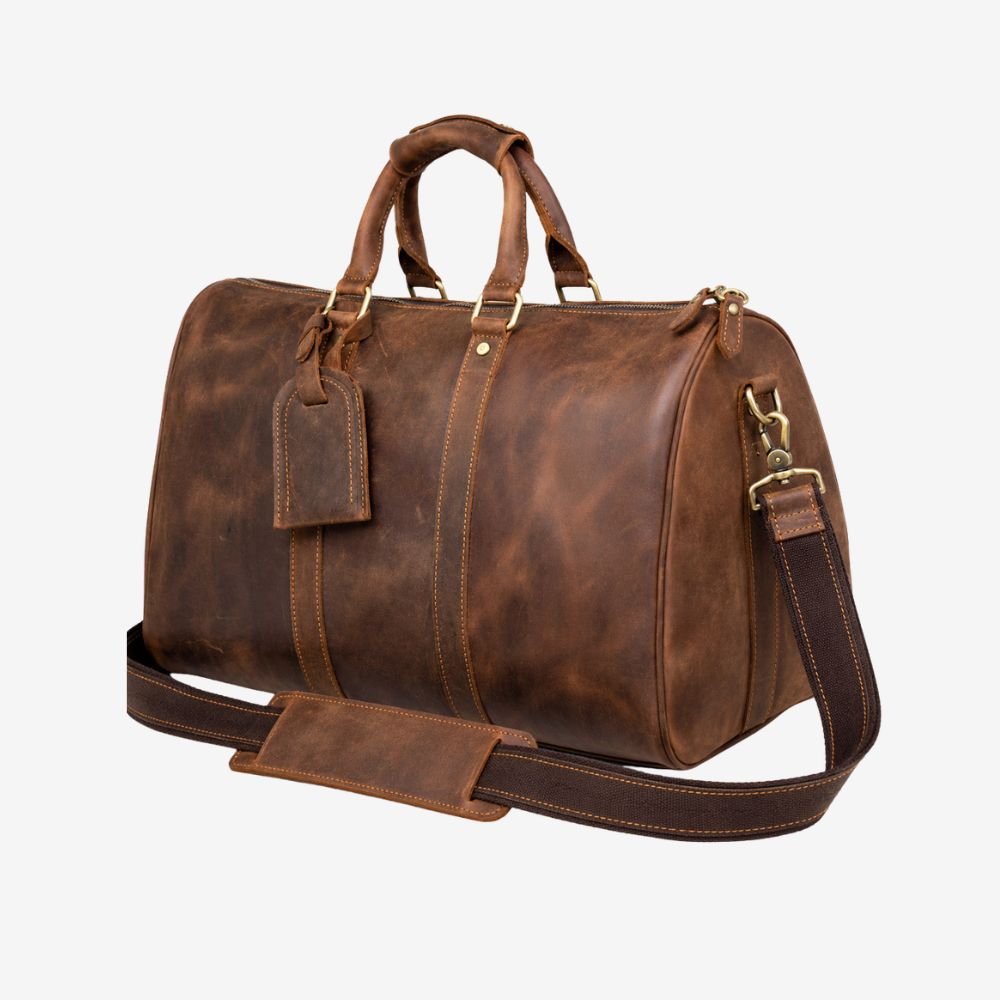 Mens Leather Duffle Leder Duffle Bag Duffle Bag Weekender Leder Damen Buy Women's Travel Duffle Bags Pack Light  And Save Time – LeatherNeo