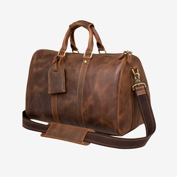 leather travel bag
