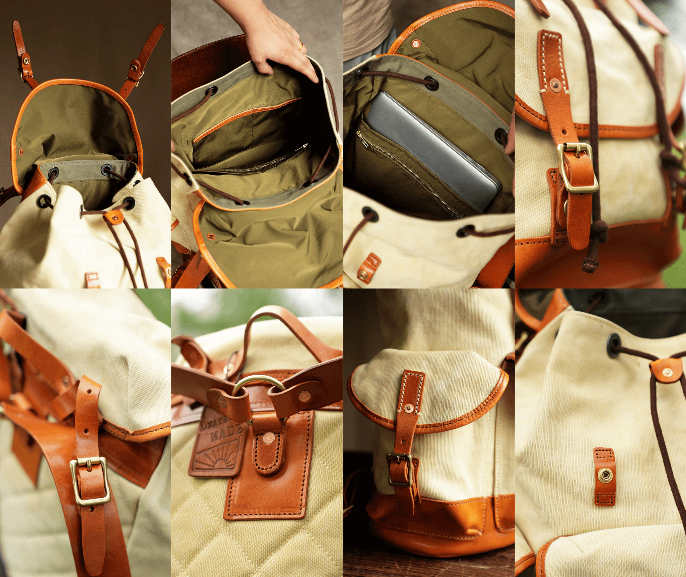 Large Durable Travel Rucksack with Leather Base | Carryfortslider_item_DkFi9q