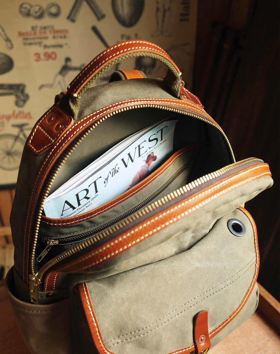 Commuter Leather Daypack for Men