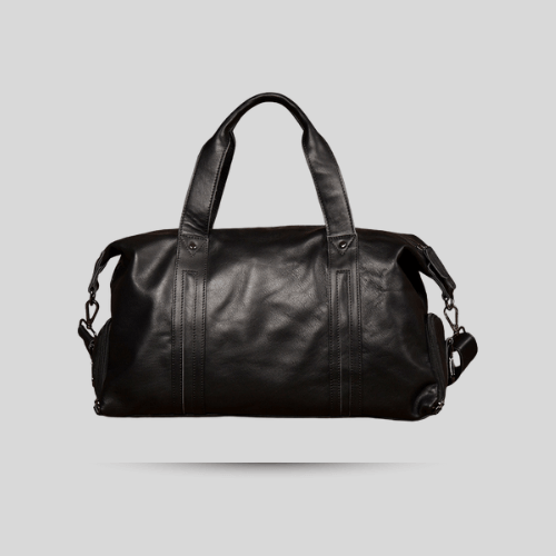 Men's leather travel and duffle bags