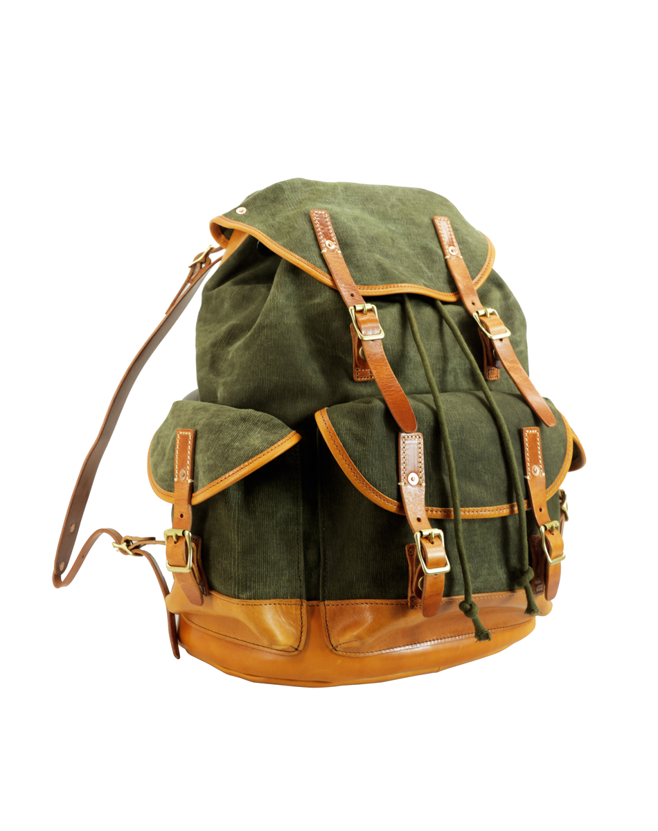 full-grain Tuscan vegetable-tanned leather bag