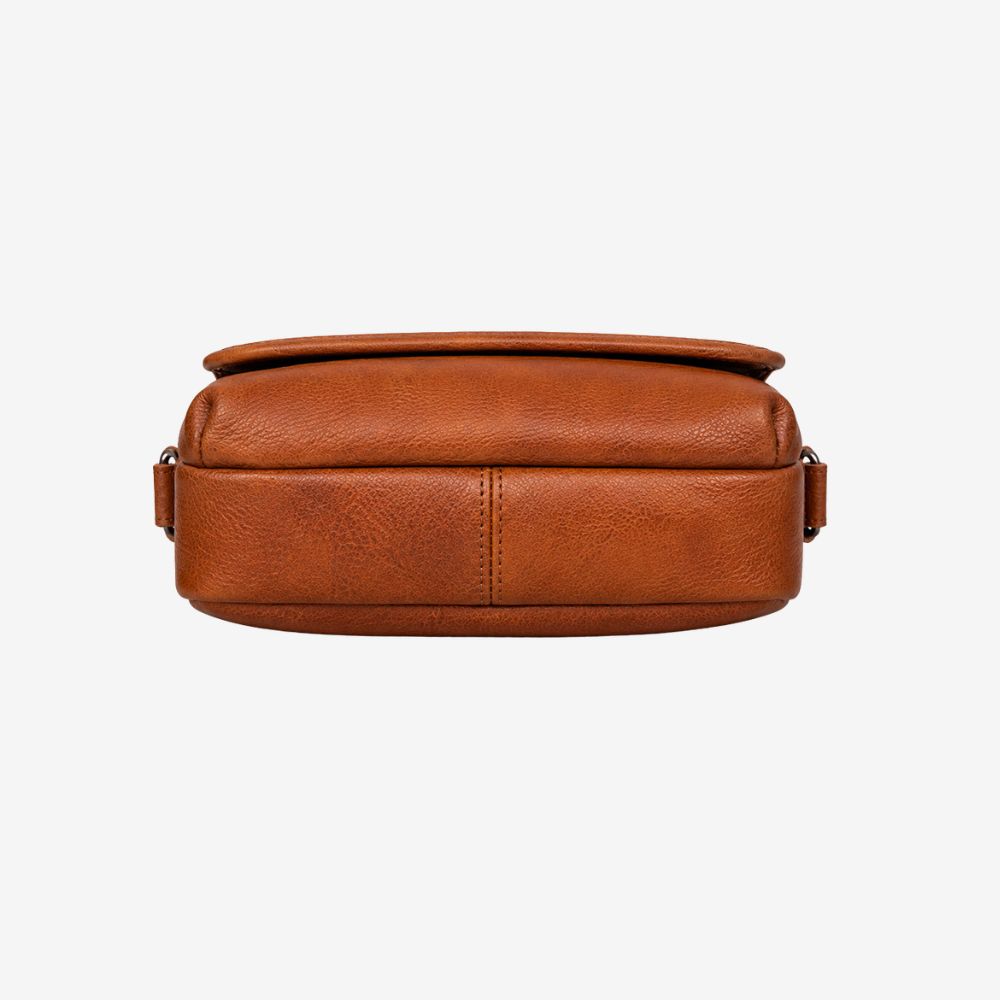 full-grain leather mens shoulder bag