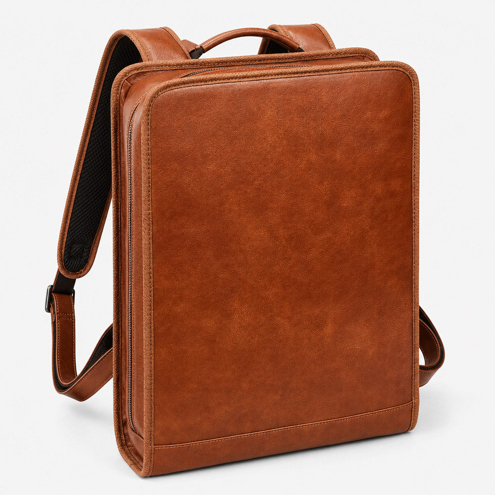 men's leather backpack