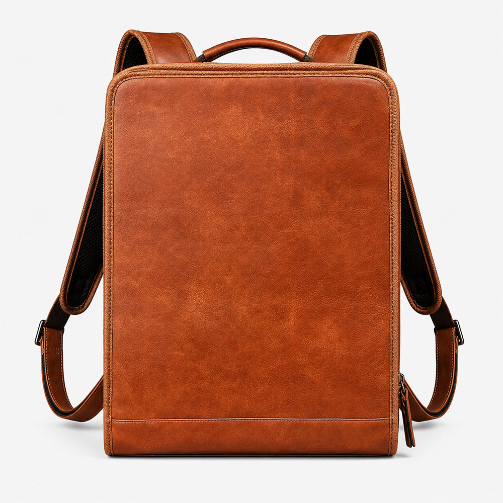 men's leather backpack