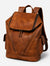 Brown Leather Backpack for Men