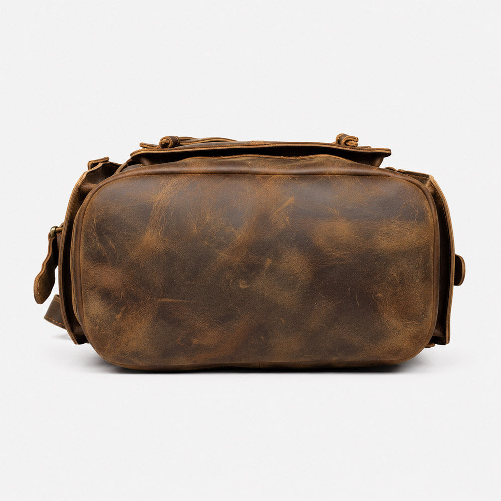 leather backpack for rider