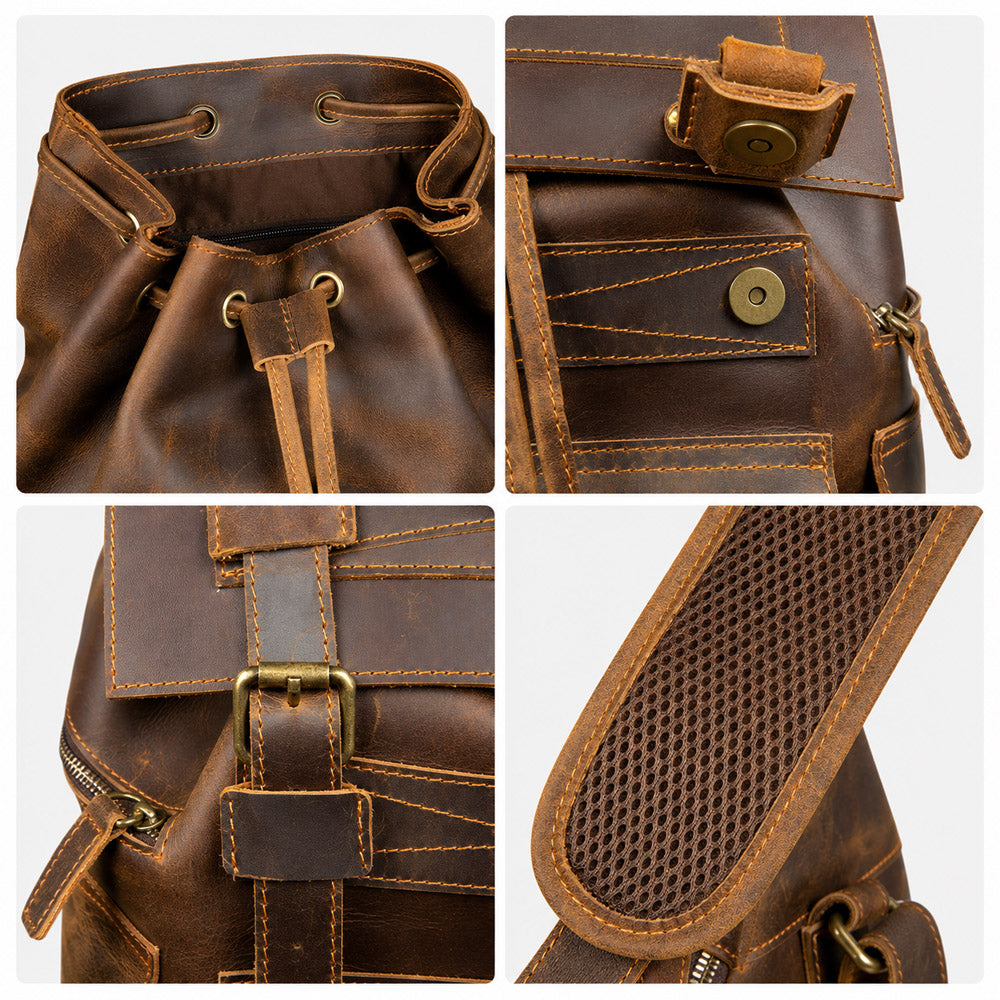 Large Backpack features a spacious main compartment capable of storing clothes, gear, and other travel necessities