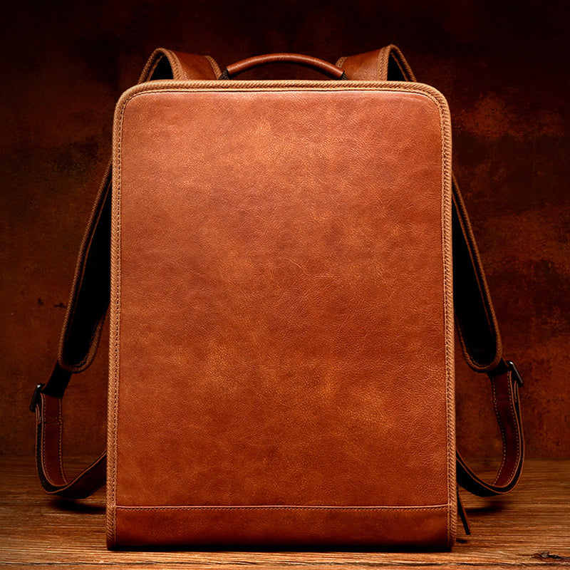 men's leather backpack