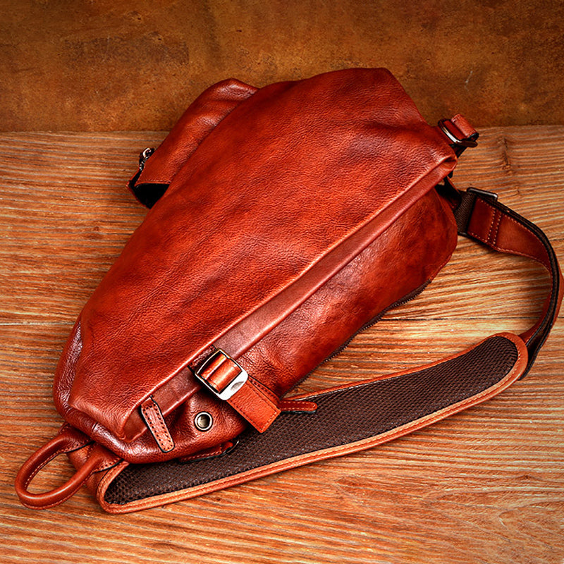 brown leather shoulder bag