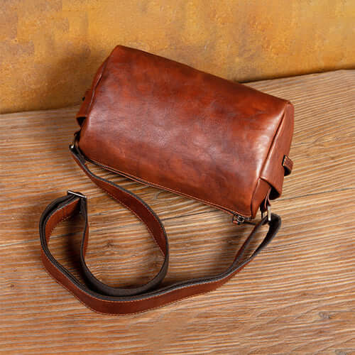 brown leather bag crossbody