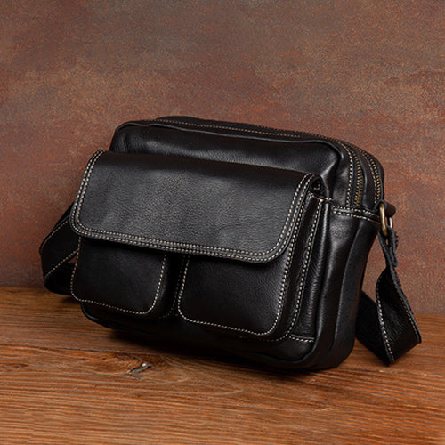 brown leather shoulder bag