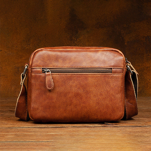 brown leather messenger bags