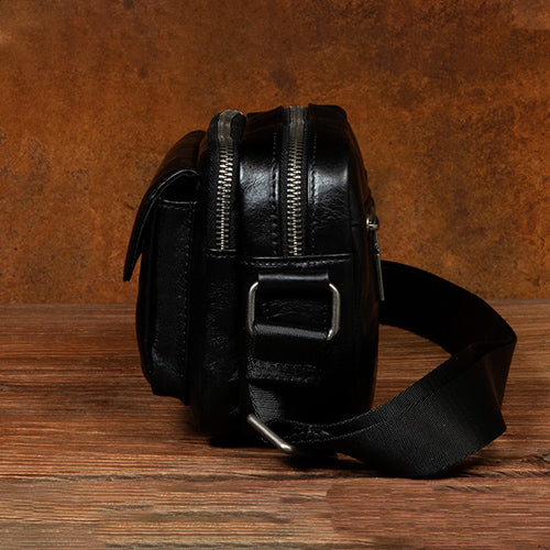 black messenger bag for men