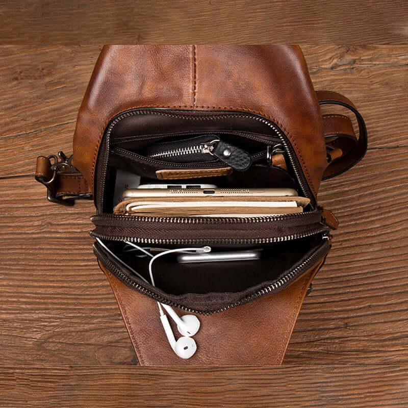 A High-Capacity Mens Bum Bag with an Expansive Interior Hub