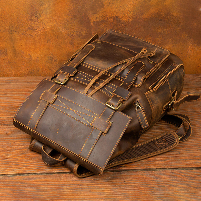 Rugged Full-Grain Leather Backpack Men Can Depend on For Decades