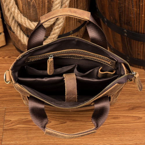 Intelligent Layout of Our Vintage Laptop Briefcase Bag