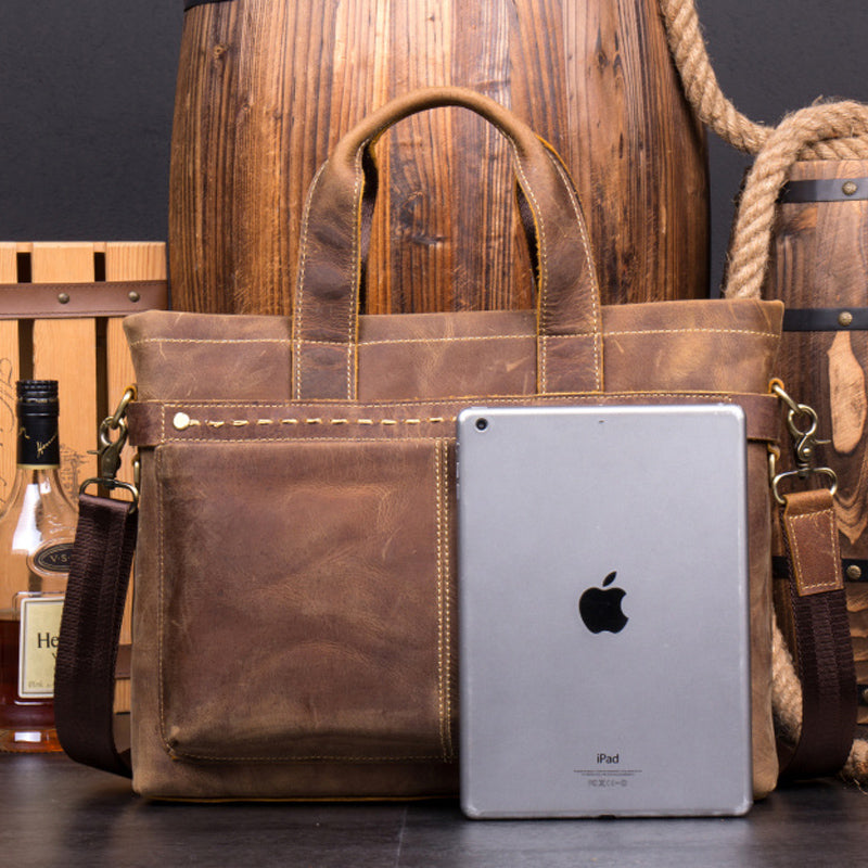 men leather laptop bag