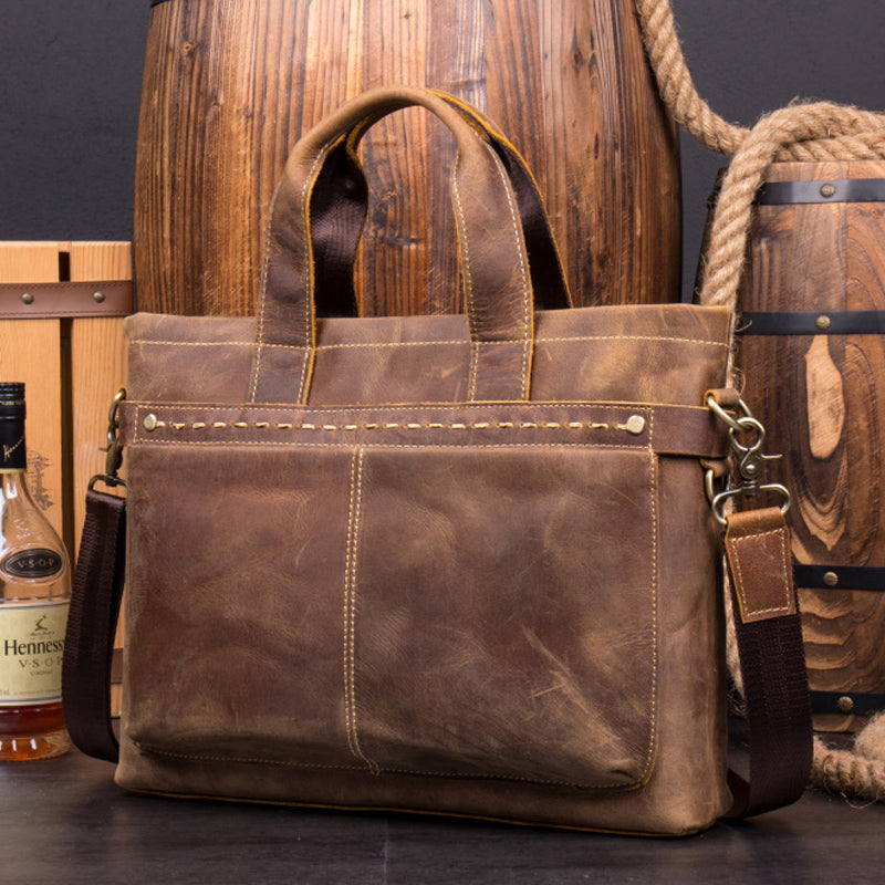 men’s leather laptop bag